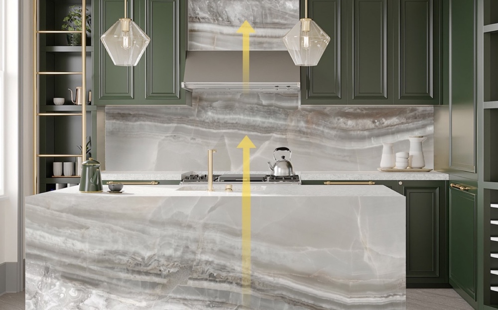 kitchen setting Rialto bioquartz